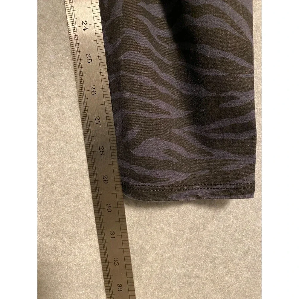 Rock Republic Jegging Jeans‎ Women's 12 Blue Black Zebra Denim RX Slim Pull On